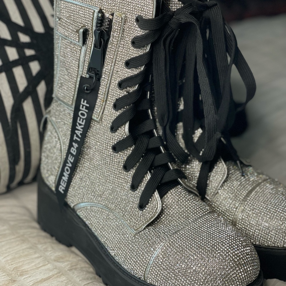 LIMITED EDITION Dolls Kill Poster Girl Billionaire Bling Boots